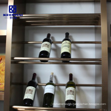 Customed Sizes Stainless Steel Wine Bottle Display Rack for Bar